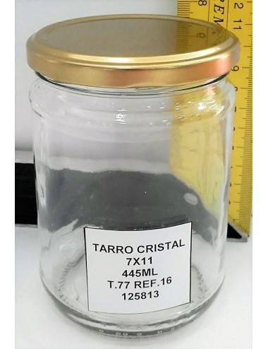 Tarro Cristal Hermético 450ML