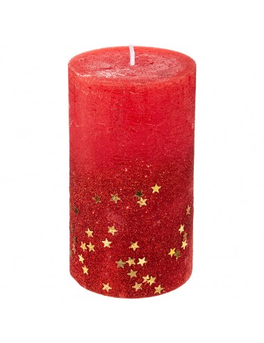 CHRISTMAS CANDLE WITH STARS...