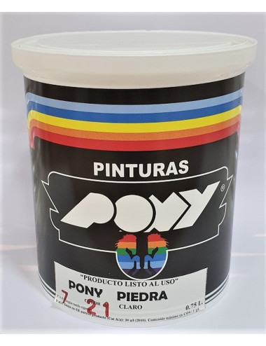 PONY PEDRA 750ML CLARO