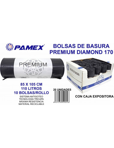 BOLSA BASURA DIAMOND 85X105...
